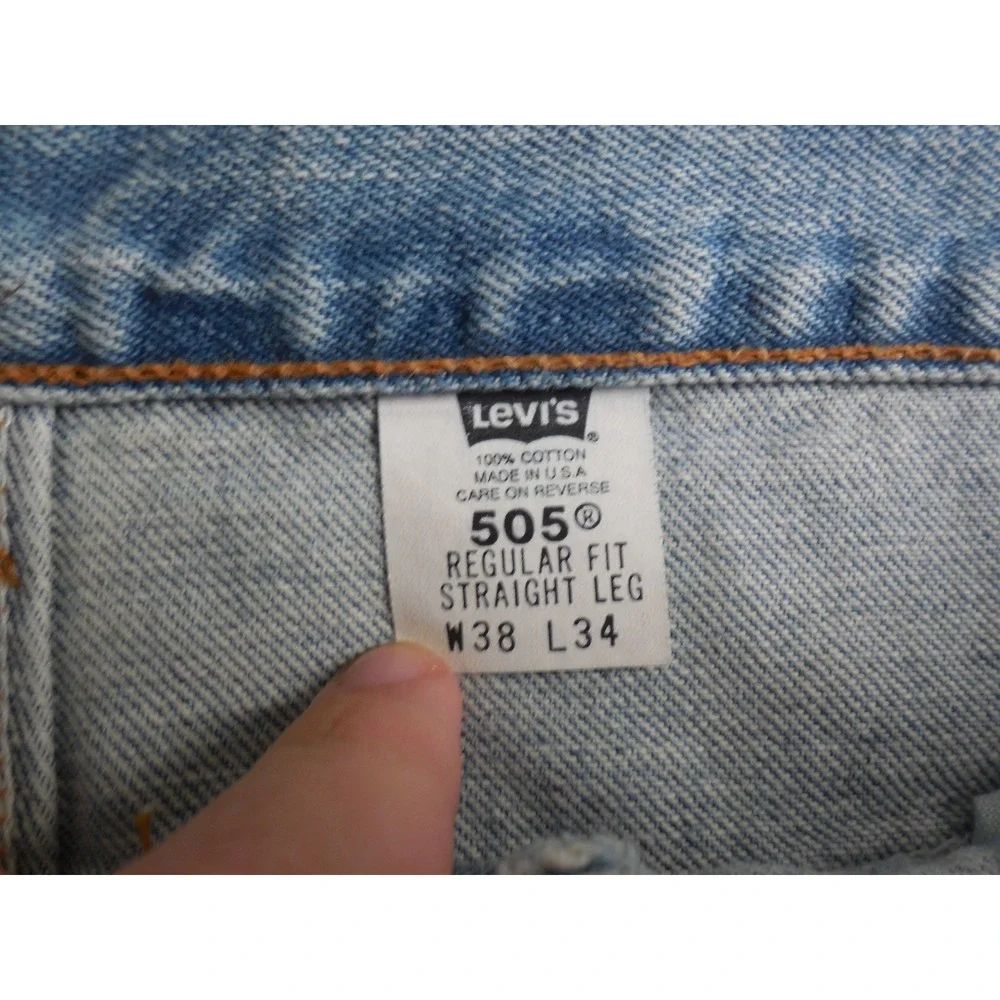 VTG DEADSTOCK Levis 505 Mens Jeans 36x30 Blue Regular Fit Straight 2000 90s Y2K